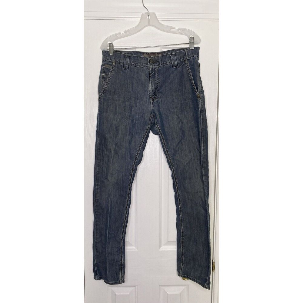 Levis Mens Skinny 511 Distressed Denim Jeans Medium Wash 32x30- Read‎